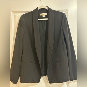 Michael Kors Women's Black Open-Front Blazer